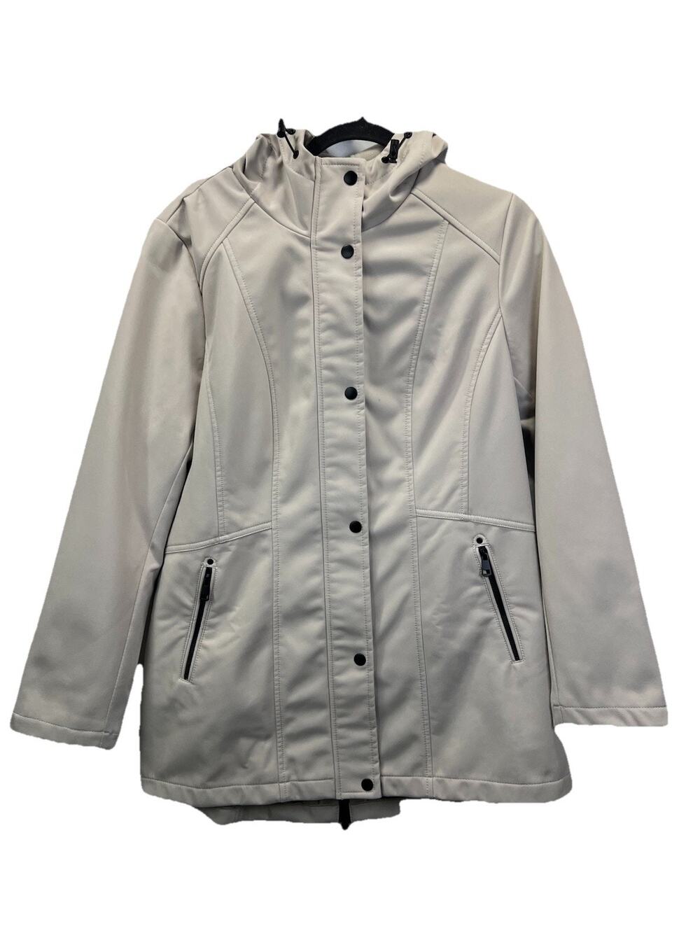 Sebby Collection Women’s Soft Shell Water resistant Windproof Jacket M Beige